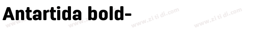 Antartida bold字体转换
